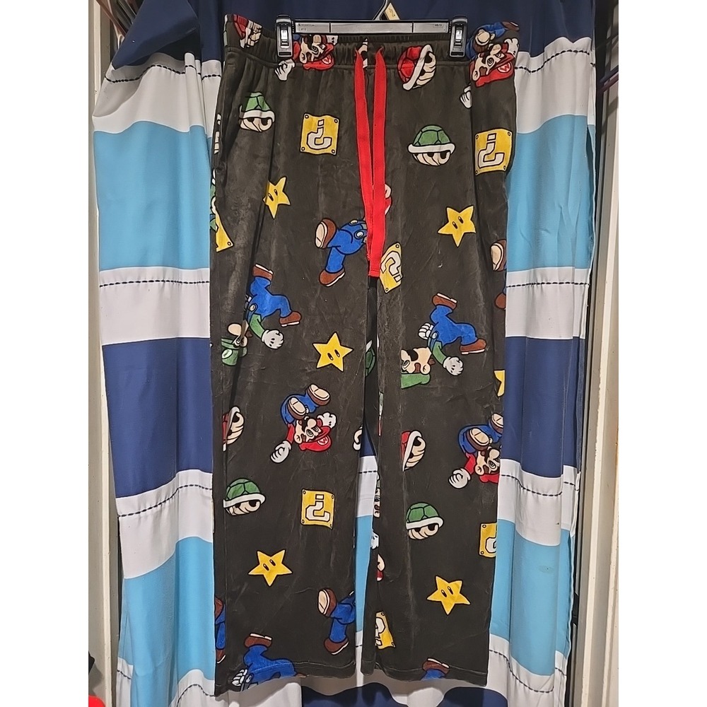 Nintendo Super Mario Themed‎ Lounge Pants with Drawstring Xl